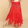 Stage Wear Belly Dance Costume Skirt Bottoms Big Swing Lotus Leaf Performance Women