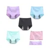 Kadın Panties Feilibin 5pcs/Lot Sızıntı Kanıtı Menstrüel Dönem Kadınların iç çamaşırı fizyolojik pantolon sağlıklı pamuk sorunsuz bayanlar dro dh4co