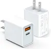 20W PD+QC Charger Block 5V Wide Compatibility USB C Laddningsblock bra prestanda 2.4A för iPhone 15 14 13 12