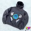 Мужские толстовка толстовок темно -серой CPFMXYZ World Love Hoodie Men Women 3D пенопласта