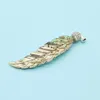 Charms Exquisite Colorful Abalone Shell Semi Precious Stone Leaf Shape Pendant Shiny Rhinestone Nacre Jewelry DIY Necklace Accessories