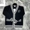 Francia parís diseñador para mujer chaqueta de punto camisas de vestir con bordado de letras delanteras tejido cómodo Jersey Canal suéter