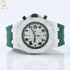 3UX1 D VVS STUPPED MOISSANITE DIAMOND BUSSDOWN PASS TTER Handmased Top Brand Luminous Men Wear Profsional Wrist Watch for Exporters333U