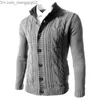 Maglioni maschili E-Baihui Maglioni invernali maschili da uomo Fashion a manica lunga Collar cardigan Pulsante giù per i maglioni a maglia a maglia per maglioni a maglia maglioni Z230819