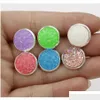 Stud Earrings Designer 925 Sier Geplated Earings Hars Druzy Drusy Earring Women Sieraden 12 mm Ydyb6 Drop Delivery OTUU7