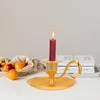 Candle Holders Candlestick Hand Decorative Base Festival Retro Taper Holder Stand Home Metal Wedding