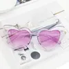 Love Heart 10A Fashion luxe designer herenbril zonnebril voor dames heren dames ontwerpers Cat Uv400 Eyewear
