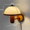 Wandlamp Noordelijke retro champignon Moderne LED -verlichting voor huisdecor Slaapkamer woonkamer Corridor SCONCE INDOOR LICHTING