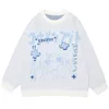 Herentruien Anime Girl Breakt Sweater Men Women Oversize Y2K Fashion Pullover Streetwear Loose Tops Autumn Japanese Harajuku Casual Jumper 230815