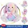 Poupées en peluche GLOWGUARDS Lumineux Coton Jouets Lapin Jeter Mignon Oreiller LED Lumières Musique Arc-En-Ciel Animaux En Peluche Lapin Cadeau pour Enfants Fille 230818