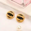 Wholesale 20styles Luxury Double Letters Designer Brand Stud Earrings High-end 18K Gold Plated Silver Stainless Steel Inlaid Crystal Ear Rings Jewelry Accessories