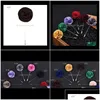 Pins Brooches Pins Drop Delivery 2021 Classic Men Flower Brooch Fashion Imitated Silk Fabric Boutonniere Stick Lapel Pin For Suit Par Dhfxa