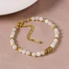 Link Armbanden roestvrijstalen ketting gouden Cubaanse splicing natuurlijke tijger eye stenen armband ins stijl