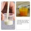 Disposable Cups Straws 200pcs Small Vitroleros Para Mini Tasting Plastic S 20ml