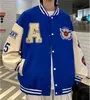 Męskie kurtki Varsity baseball kurtka bombowca mężczyźni Hip Hop Harajuku Letter Lett Patchwork Skórzowa odzież Streetwear Women Unisex College Coats 230818