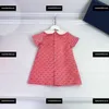 Moda tasarımcı bebek elbise yaka tasarım kız elbise ücretsiz kargo çift göğüslü etek boyutu 90-160 cm yaz ürünleri nisan07