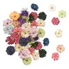 Fiori decorativi 50pcs testa artificiale misto artigianato floreale fago fago per interni ed esterni decorazioni per matrimoni fai -da -te artigianato