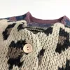 Pullover Milancel Autumn Kids Clothes Leopard Girls Sweaters Fashion Knit Cardigans pojkar tröja 230818