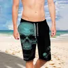 Shorts masculinos Classifica os homens 3D Skull Impresso YM Quick Dry Board Casual Runnin Basketball Caro Classificação Beacwear Swim Turnks Sports Calças