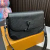 Designer-Tasche, Damen-Umhängetasche, einzelne Umhängetasche, Handtasche, Leder, Krokodilleder, Schultergurt, Damenklappe, glänzend matt