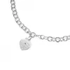 Designer merk Tiffays ketting dames lange dikke ketting mode high sieraden hartvormige hanger met logo