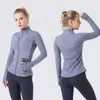 LU-88 Define Yoga Jacket Full Zip Fashion Spring and Autumn Tight-fit Sportswear Train Running Gym Yoga Solid Color Cardigan Jacket 2023 top Sell lululemens
