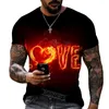 Men's T Shirts Short Sleeve T-shirt Gothic Dark Skeleton Horror Style Very Good Quality Lycra Polyester Tees Streetwear Oversized Shirt