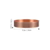 Smyckespåsar Desktop Plate Copper Lagring Prorning Round Tray Ornament Dish Multifunktionell