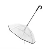 Hondenkleding transparant met riemtouw Outdoor Puppy Waterdichte verstelbare hoek Travel Portable Pet Pet Umbrella Walking Cover Rainy Day