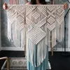 Tapisserier Macrame Bohemian Tapestry Wall Hanging Chic Geometric Art Handicrafts Woven For Home Living Room Decoration