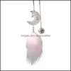 Interior Decorations Hollow Moon Star Bell Pendant Dream Catcher For Party Window Bedroom Dormitory Rearview Mirror Good Luck Girls Dr Dhhmq