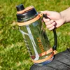 Waterflessen 2500 ml/3100 ml grote capaciteit Gym Fitness Drink Plastic Outdoor Camping Cycling wandelsporten