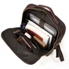 Backpack Fashion Leather Vintage Style Laptop Bag For Men Male Travel Bagpack Daypack Genuine Bags