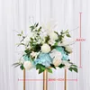 Aangepaste zijden roos kunstbloemen bal centerpieces hoofd arrangement decor weg voorsprong voor bruiloft achtergrond tafel bloemen balzz