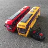 Diecast Model Car 130 Rc Bus Electric Remote Control Car with Light Tour Bus School City Model 27Mhz Radio Controlled Machine Toys for Boys Kids 230818