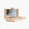 Skewers Pearl Champagne Nude Sand Acrylic Box Clutches Women Day Clutches Mirror Inside Wallet Flap Evening Beach Party Acrylic Bags