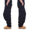 Herenbroek katoenen vracht mannen overalls leger militaire stijl tactische training rechte broeken uit het oog casual multi pocket baggy 230817