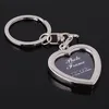 Keychains lanyards Nieuwe persoonlijkheid Creative Hollow Metal Po frame Keychain Paar hanger Holiday Custom Commemorative Key Chains Drop SmTye