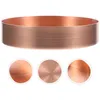 Smyckespåsar Desktop Plate Copper Lagring Prorning Round Tray Ornament Dish Multifunktionell