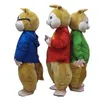 Costume de mascotte New and the Chipmunks de qualité