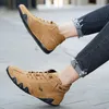 Stiefel Casual Sneakers für Männer Luxus Designer Schuhe Leder -Knöchel 2023 Mode Komfort High Top 230818