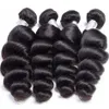 Bundles de tissage de cheveux brésiliens Loose Wave 1 3 4 Bundles Deal Raw Virgin Remy Extensions de cheveux humains Tissage 28 30 pouces Loose Deep