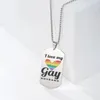 Pendant Necklaces In Fashion Niche Design Simple I Love My Gay Sheep Free Necklace For Friends Stainless Steel Jewelry