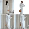 Street Style Robes Robe élégante Femmes Casual manches longues Office Lady Runway Designers Haute Couture Y200805 Drop Delivery Apparel Dhnay