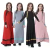 Etniska kläder muslimska barn abaya enfant lång mantel maxi klänning för barn kimono ramadan kaftan marockanska kaftan flickor islamiska