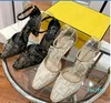 chaussures habillées de mariage designer mode bouton sexy tissu imprimé cuir verni chaussure à talon haut F creux couverture talon Rome sandale avec boîte