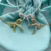 Brand de créateur Tiffays S925 STERLING Silver ExquiSite Bow Pendant Femelle Summer Lumière Niche Niche Niche NICHE CLAP
