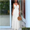 Urban Sexy Dresses Fashion Womens Summer Clothes Boho Style Pyjamas Stberry Girl Dressing V-Neck Bandage Party Beach Dress Y200101 D DHPQK