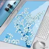 Mouse cuscinetti da polso blu sakura da ufficio tappetino grande onda mousepad xxl tavolo artistico tappeto mouse bottese scrivanie accessori R230819