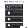 Car Audio Bluetooth Stereo o أدوات LED MP3 Player FM Radio Control Aux Mtimedia Dual USB TF Can Charge for Phone Drop تسليم DHK0X